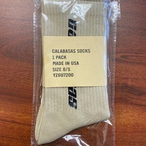 Yeezy calabasa single pack socks tan